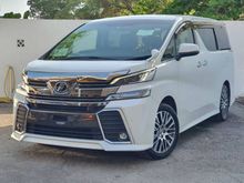 2017 Toyota Vellfire 2.5 Z G Edition + 5 YEARS WARRANTY