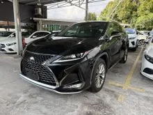 2021 Lexus RX300 2.0 BASE GRADE ** BSM / 2 ELEC SEATS / SIDE/BACK CAMERA / P/BOOT / SPARE TYRE / 20 ALLOYS ** 8 YEAR WARRANTY ** OFFER