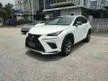 Recon 2019 Lexus NX300 2.0 F Sport 19KM 4CAM SUNROOF GRADE 4.5/B