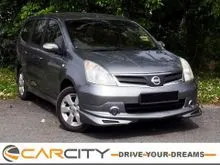 2012 Nissan Grand Livina 1.6 ST-L Comfort MPV ONE OWNER TIPTOP CONDITION