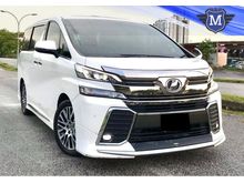 2015 Toyota Vellfire 2.5 Z G Edition MPV PILOT SEAT MODELLISTA KIT FULL SPEC ZG WARRANTY