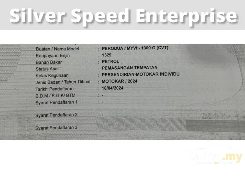 2024 Perodua Myvi G Hatchback