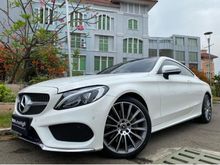 2017 Mercedes-Benz C300 2.0 AMG Coupe Reg.2018 White On Saddle Tan Km10rb Antik Panoramic Sunroof HUD #AUTOHIGH #BEST OFFER