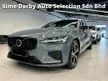 Used 2023 Volvo S60 2.0 Recharge T8 FACELIFT PHEV Sedan Sime Darby Auto Selection