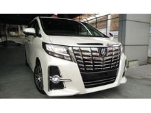 NEW ARRIVAL! UNREG 2016 Toyota Alphard 2.5 SC - ALPINE MONITOR, FULL LEATHER PILOT SEATS, ALPINE ROOF MONITOR, LOCAL DVD PLAYER 012 290 9929