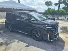 2024 Toyota Vellfire 2.4 Z Premier/ GRADE 5A / 12K KM / ORI JAPAN MODELISTA BODYKIT / AUTO SIDE STEP / MOONROOF / ROOF MONITOR /HUD/DIM/BSM/2024 UNREG