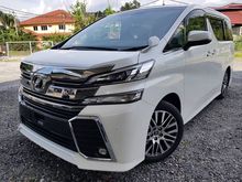 2015 Toyota Vellfire 2.5 Z G Edition SUNROOF UNREG