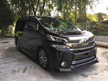 2015 Toyota Vellfire 3.5 ZA G Full Spec JBL 4 Cam SR Admiration Kit