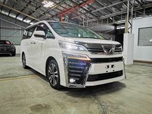 2019 Recon New Full Spec Toyota Vellfire 2.5 ZG JBL SR PCS LKA DIM BSM 4 Cameras MPV With 4 Years Warranty