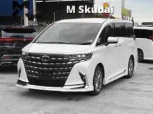 2025 Toyota Alphard 2.5 Z SUNROOF 2PD 7SEATER 5A 8K KM 5YRS TOYOTA WARRANTY