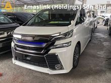 2017 Toyota Vellfire 2.5 ZG 7seats 360view SunRoof Full Leather Alpine Radio 7Speed SST Deduction