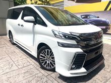 2017 TOYOTA VELLFIRE 2.5 ZG EDITION , SURROUND VIEW CAMERA WITH JBL SOUND SYSTEM