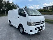 2014 Toyota Hiace 2.5 Panel Van (M) *1 OWNER/ TIPTOP CONDITION/ NO REPAIR NEEDED