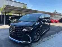 2025 Toyota Alphard 2.5 Z HEV HIGH SPEC SUN ROOF HUD DIM BSM SIDE STEP MILEAGE 4.8K ONLY GREAT UNIT