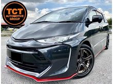 TOYOTA ESTIMA 2.4 AERAS FACELIFT BODYKIT FULLY CONVERT ACR55 , TRD BRAKE KIT FRONT 6 POT REAR 4 POT CALIPER , SUNROOF MOON ROOF , DUAL POWER DOOR , 7 SEATHER , FULL LEATHER SEAT , KEYLESS PUSH START , WITH SPORT RIM , JAPAN PLAYER , ROOF MONITOR