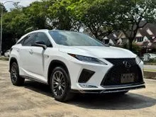 2022 Lexus RX 300 2.0 F Sport 5A [PANORAMIC ROOF/BLK LEATHER/4 CAMERAS/POWER BOOT/3-EYE LED/BSM/HUD/WIRELESS CHARGER/REAR PS]