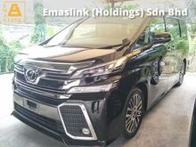 2017 Toyota Vellfire 2.5 ZG 360 SURROUND CAMERA SUNROOF MOONROOF 18 PREMIUM SPORT RIM POWER BOOT AUTO CRUISE FREE WARRANTY