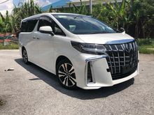 2018 Toyota Alphard 2.5 G S C Package ALPINE SUNROOF 50% SST