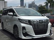 2017 Toyota Alphard 2.5 SC HIGH SPEC UNREGISTER WITH ALPINE DVD SET