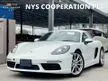 Recon 2019 Porsche 718 2.0 Cayman Coupe Turbo PDK Unregistered Top Speed 274 Km/h 2.0 Turbo Engine 7 Speed PDK Paddle Shift Reverse Camera Sport Chrono