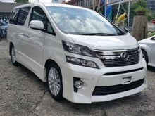 2012 Toyota Vellfire 2.4 ZG PILOT SEAT ROOF MONITOR CAMERA