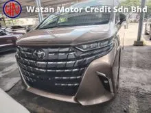 2025 Toyota Alphard 2.5 Z MODEL FULLSPEC,UNREG,NEW CAR,GRADE 6A,ORI LOW MILEAGE,HUD,BSM,DIM,MOONROOF,360 CAM,AUTO PARKING SYSTEM & ETC,FREE WARRANTY