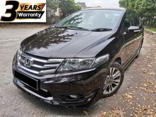 2014 Honda City 1.5 E+ i-VTEC Sedan / 3 YEARS UNLIMITED WARRANTY PACKAGE / PADDLE SHIFT / LEATHER SEAT / REVERSE CAMERA / 9 YEARS LOAN