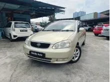2003 Toyota Corolla Altis ALTIS 1.8 G (A) FATHERS DAY SALES PROMO HIGH SPEC VVTI