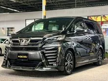 2015 Toyota VELLFIRE ZA 2.5 AT ALCANTARA ROOF LINING WITH STARRY STARLIGHT, WHITE LEATHER SEATS, FULL CONVERT NEW FACELIFT BUMPER, FULL MODELL