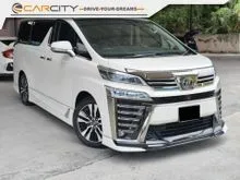 2019 Toyota Vellfire 3.5 ZG MPV COME WITH WARRANTY SURROUNDING REVERSE CAMERA ELECTRIC PILOT SEAT POWERBOOT POWERDOOR STEERING WHEEL CONTROL