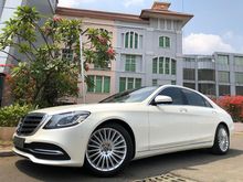 2018 Mercedes-Benz S450 L 3.0 V222 Sedan Nik2018 White On Black Km5000 Panoramic Sunroof PBD HUD Full Spek ATPM Wrnty3Thn Ottoman Rear Seat TDP.750JT