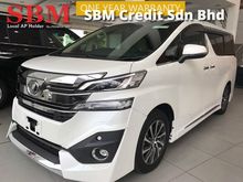 2016 UNREG TOYOTA VELLFIRE 3.5 VL (FULL SPECS) - JBL SOUND SYSTEM - HOME THEATRE WITH 17 SPEAKERS SURROUND SOUND SYSTEM - WARRANTY BY OWN WORKSHOP