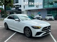 2022 Mercedes-Benz C200 1.5 Avantgarde Sedan AMG HALF LEATHER 4CAM 5A 10K KM 5YRS WARRANTY