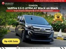 2017 Toyota Vellfire 2.5 G MPV ATPM Black on Black 2017/2018 [ GARANSI 5TH ]
