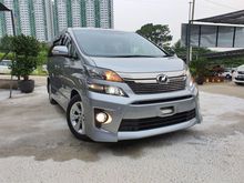 2014 Toyota Vellfire 2.4 Z 8 Seater black seat
