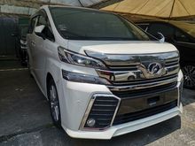 2015 Toyota Vellfire 2.5 ZA 7 SEATS 2 POWER DOOR UNREG