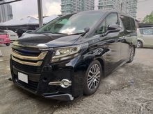 2016 Toyota Alphard 2.5 G SC SUNROOF ALPINE ROOF TV MODELISTA AERO FRONT GRILL UNREG16