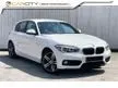 Used 2017 BMW 118i 1.5 Sport Hatchback (A) 2 YEARS WARRANTY FULL SERVICE 80K MILEAGE ONLY DVD PLAYER ONE OWNER