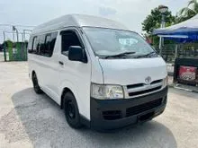 2008 Toyota Hiace 2.5 DIESEL Window Van HIGH ROOF HIGH SEAT (M) 12 SEATERS BOLEH LOAN KEDAI
