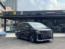 2025 Toyota Vellfire 2.4 Z Premier Black Interior,4K KM,Roof Monitor,Surround Camera,DIM,HUD,BSM,Sunroof,Spare Tyre
