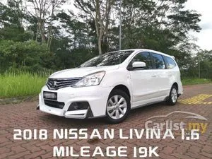 2018 Nissan Grand Livina 1.6 Comfort MPV MILEAGE 19K FULL NISSAN SERVICE UNDER WARRANTY (A)