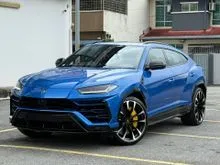 2021 Lamborghini Urus 4.0 SUV B&O PANORAMIC SOFT CLOSE DOOR 4CAM 23 INCH ALLOY WHEELS BLUE