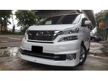 Toyota Vellfire 3.5 MODELLISTA 1 YEAR WARRANTY 2015,PILOT SEATS,2 POWER DOORS,SUN MOON ROOF,POWER BOOT,BEIGE INTERIOR,ONE DATO OWNER