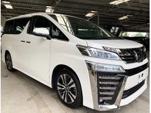 2019 Toyota Vellfire 2.5 ZG - 4K KM ONLY - JBL/4CAM/BSM/DIM/PC/LKA VERY FULL SPEC - 5 YEARS WARRANTY - CNY SPECIAL