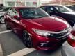 Used (FREE WARRANTY) 2017 Honda Civic 1.5 TC VTEC Premium Sedan