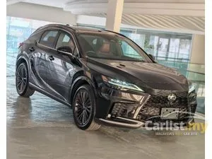 2023 Lexus RX 350 2.4 F Sport PACKAGE SUV, RX350, GRADE 5A, ORI 22K KM, BLACK & RED INTERIOR, HUD, BSM, DIM, 360 CAMERA, PANORAMIC ROOF, LED HEADLIGHT