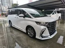 2023 Toyota Alphard 2.5 Z / FULL SPEC / ORI JAPAN MODELISTA BODYKIT / MOONROOF / 360 CAMERA / ROOF MONITOR / HUD / DIM / BSM / SPARE TYRE /2023 UNREG