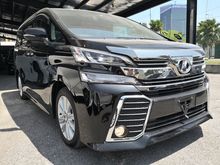 2015 Toyota Vellfire 2.5 ZA 2 Power Door Front & Rear Camera