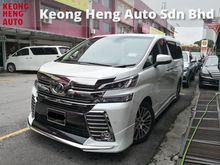TRUE YEAR MADE 2017 Toyota Vellfire 2.5 ZG Pilot Seat Original Full Leather Modellister Kit Sunroof JBL GreenEdge 2018