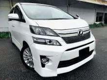 2013 Toyota Vellfire 2.4 Z MPV_FREE Auto Warranty_RM50K/Year